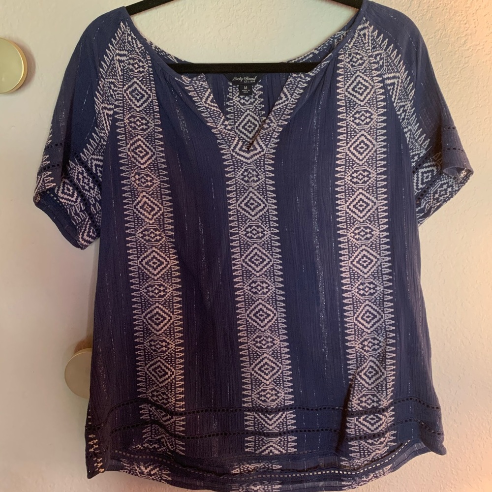 Lucky Brand navy top